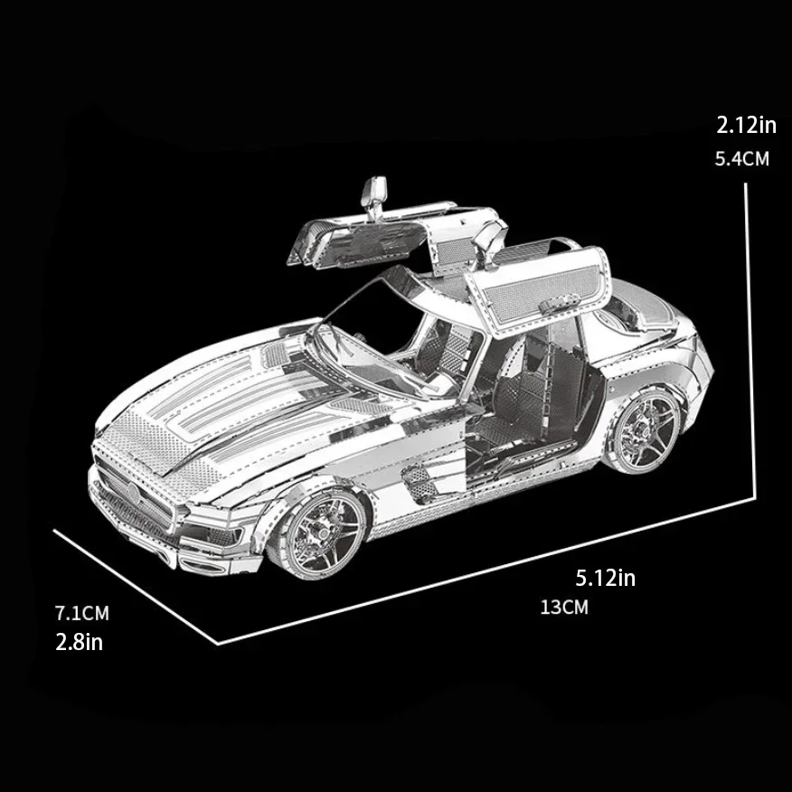 Автомобиль 3D металлический пазл модели наборы DIY Лазерная вырезка головоломки