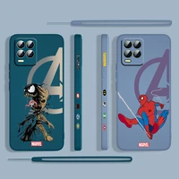 hero cute avengers for oppo realme 50i 50a 9i 8 pro find x3 lite gt master a9 2020 liquid left rope phone case capa cover coque
