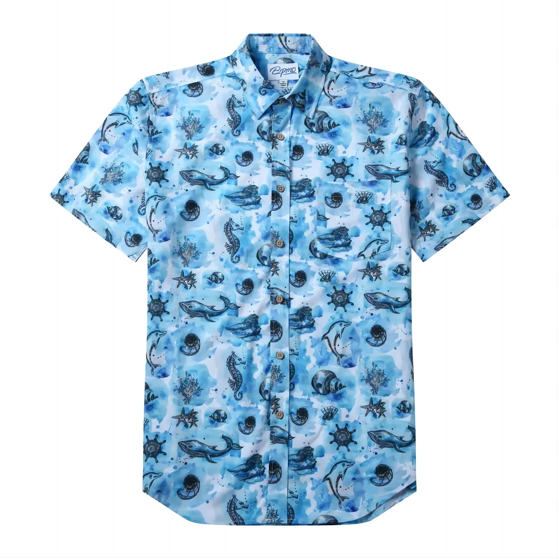 

Hawaii Summer New Shirt Sun Beach Shirt 3D Pattern Printed Short-sleeved Shirt Simple Lapel Tops Harajuku Casual Y2k Clothes