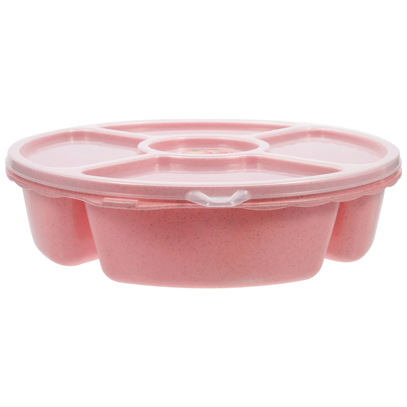 

Tray Serving Snack Fruit Divided Plate Box Appetizer Lid Candy Platter Compartment Storage Food Nut Dried Snacks Plastic Dish