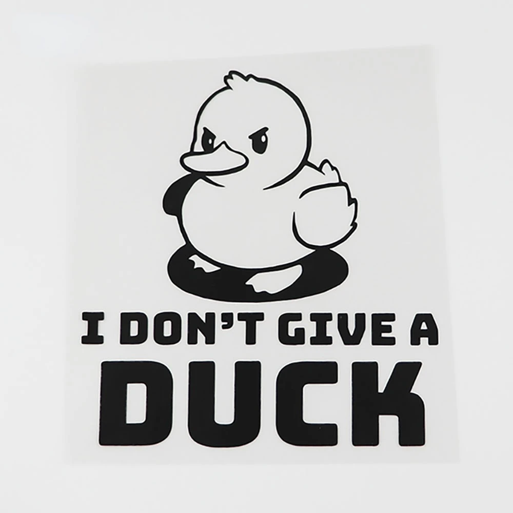 

I DON'T GIVE A DUCK Fun Vinyl Animal Car Sticker Decals 13CMX14.2CM