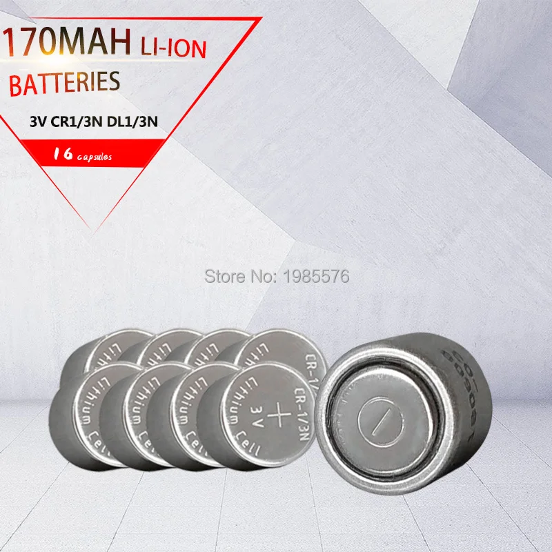 

16PCS CR1/3N DL1/3N 3V battery cylinder primary lithium battery