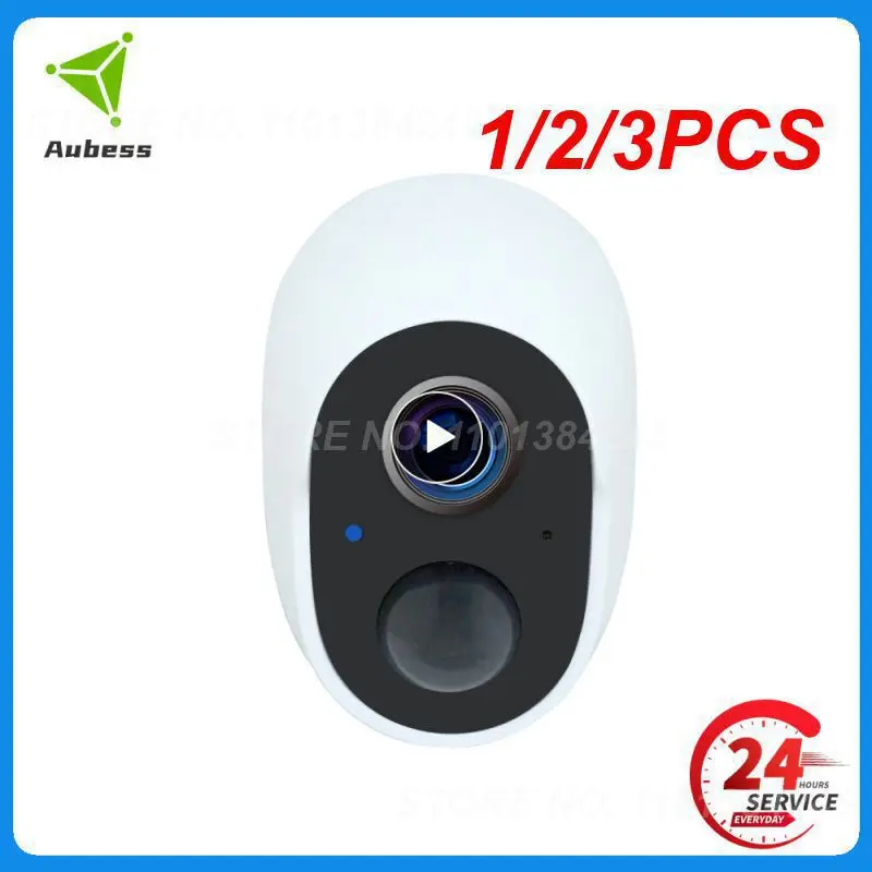 

1/2/3 шт. уличная Wi-Fi камера видеонаблюдения 1080P с аккумулятором малой мощности, камера с пассивным инфракрасным датчиком движения, беспроводная IP-камера безопасности