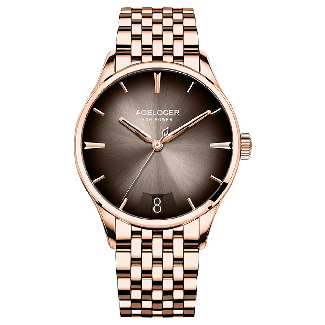 

AGELOCER Original Design Brand Luxury Men Watches Mechanical Automatic Watch Men Waterproof Casual Rose Gold Brown Wristwatches