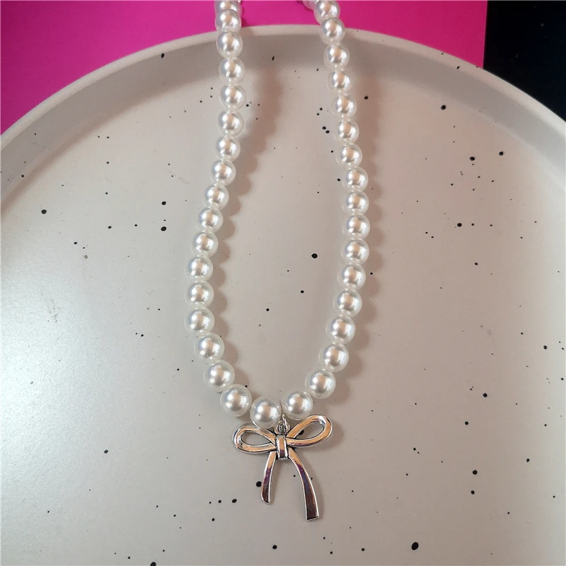 Женское Ожерелье-чокер с жемчужными бусинами в стиле ретро