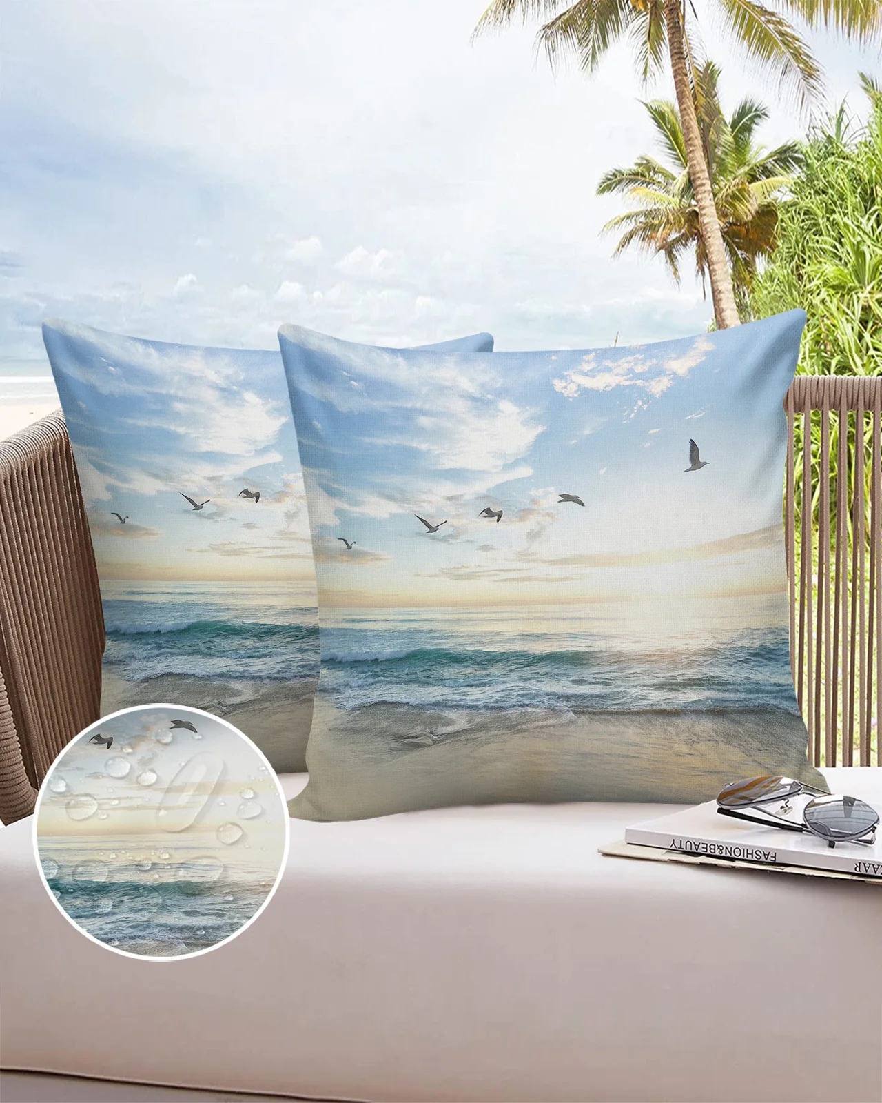 

2/4 шт., водонепроницаемые чехлы для подушек, 40/45/50/60/66 см