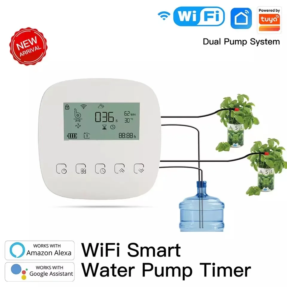 

Tuya WiFi Smart Watering Machine Programmable Automatic Micro-drip Garden Plants Irrigation System Work With Alexa Google Home