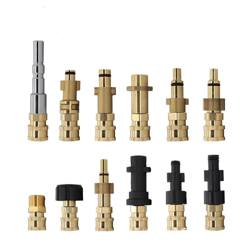 

Pressure Washer Connector Adapter 1/4 Quick Plug to Karcher Nilfisk Lavor Bosch Michelin Adapter Spray Gun Wand Lance Car Wash