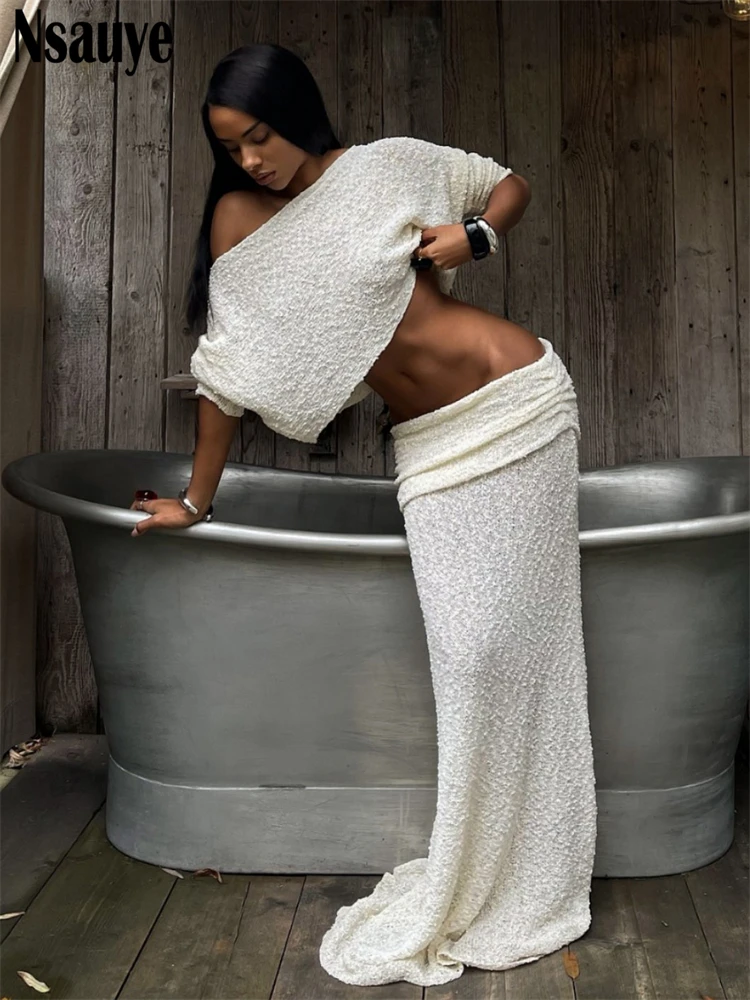 Nsauye зимнее женское трикотажное прозрачное платье модные топы с длинными