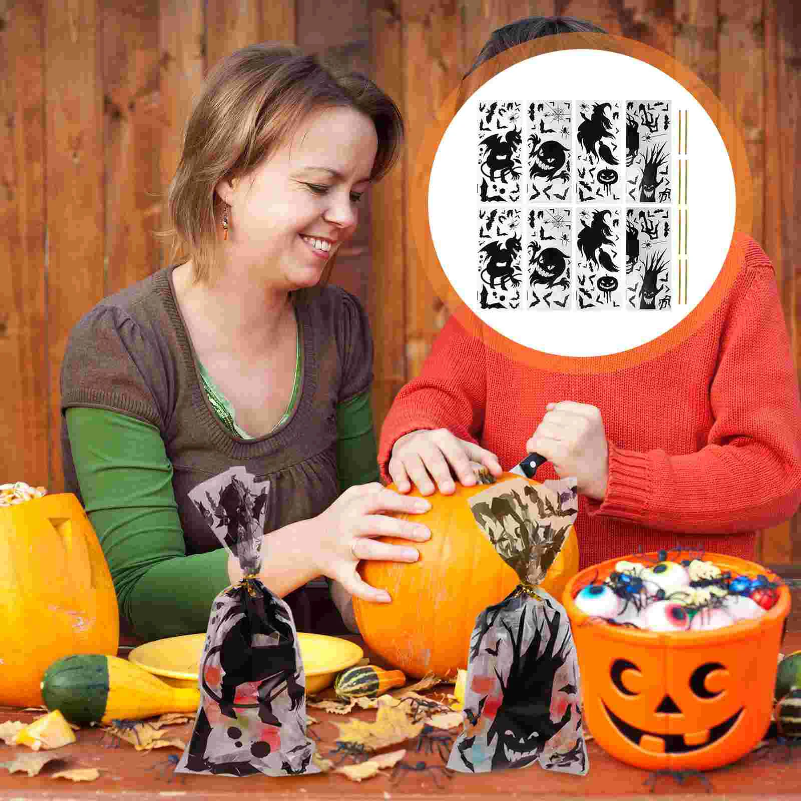 

Clear Packaging For Favors Clear Gift Halloween Cookie Candy Treat Pouch Party Clear Chocolate Wrapping Snack Wrappers