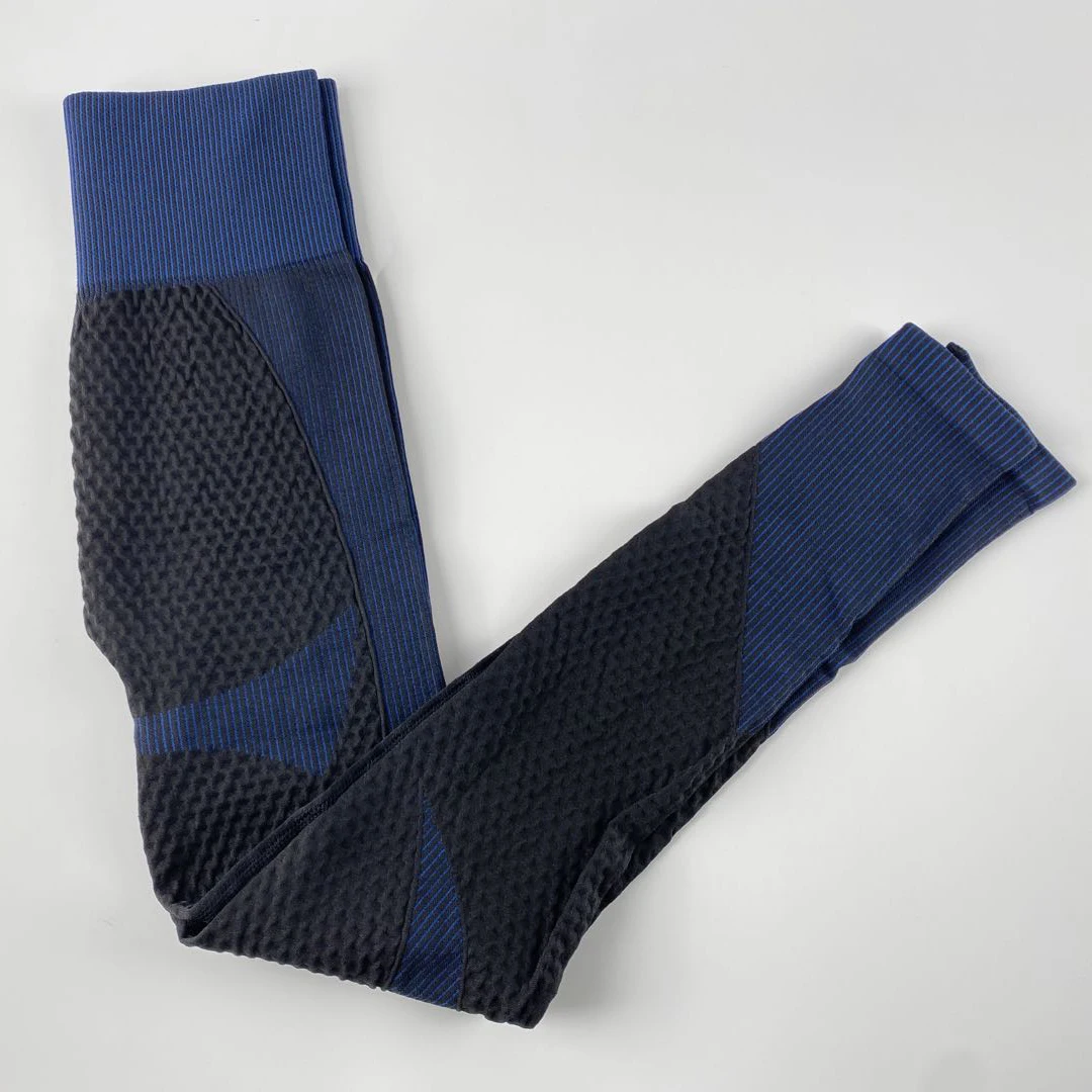 Seamless Fitness Leggings Gym Yoga Pants Women Strip Slim Leggins Elastic Breathable Tights High Waist Sexy Pant Girl Thin Pants