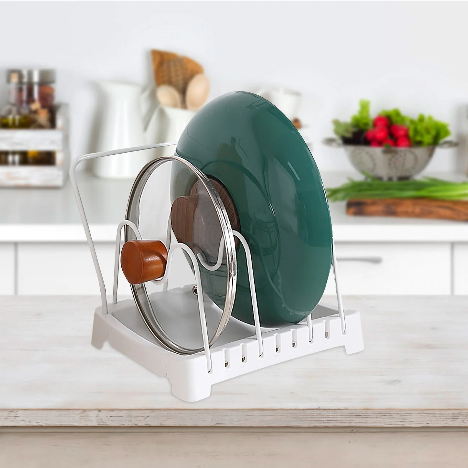 

1pc Useful Adjustable Kitchenware Rack Utensil Rack Storage Rack Chopping Board Holder Cutter Rack