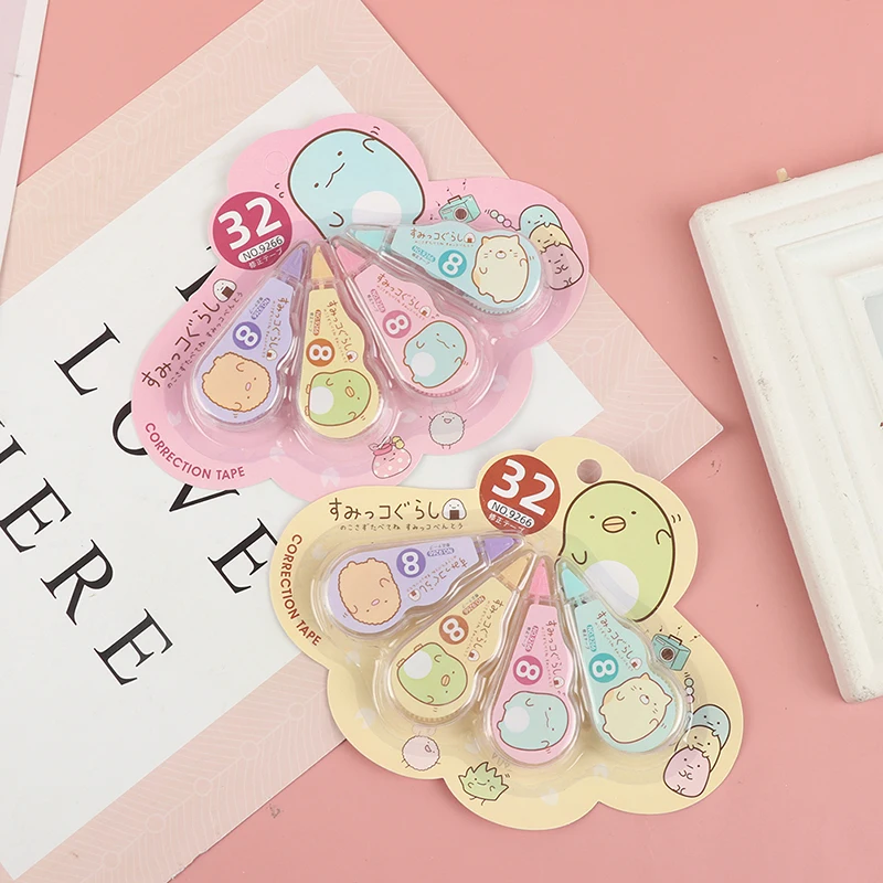 

4 pcs/pack White out Correction Tape Gift Stationery School Office Supply