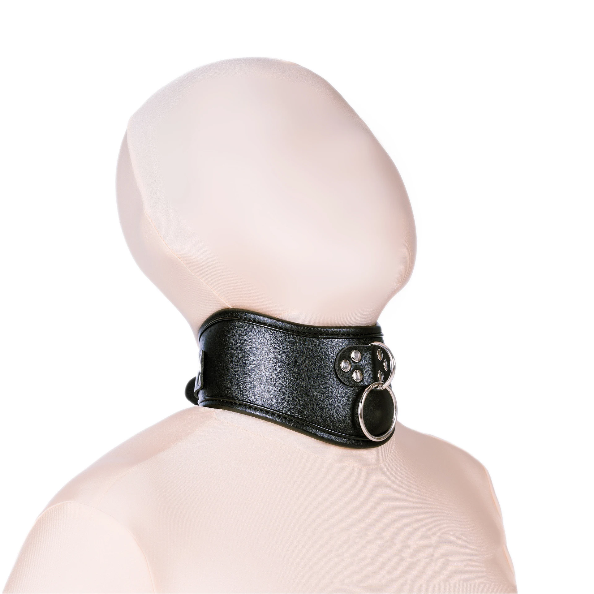 Bdsm leather play collars