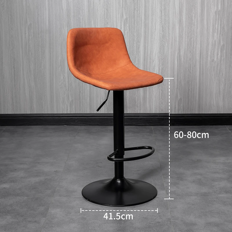 

Bar Lift Rotating Modern Minimalist Back Stool Light Luxury Home Fashion Iron High Chair Designer Dining Puff