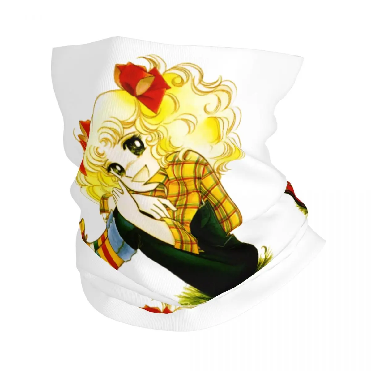 

Яркая бандана, зимняя теплая Мужская ветрозащитная повязка на шею карамельного цвета, шарф для лица для лыжного спорта, мультяшный Аниме Манга, гетры, повязка на голову