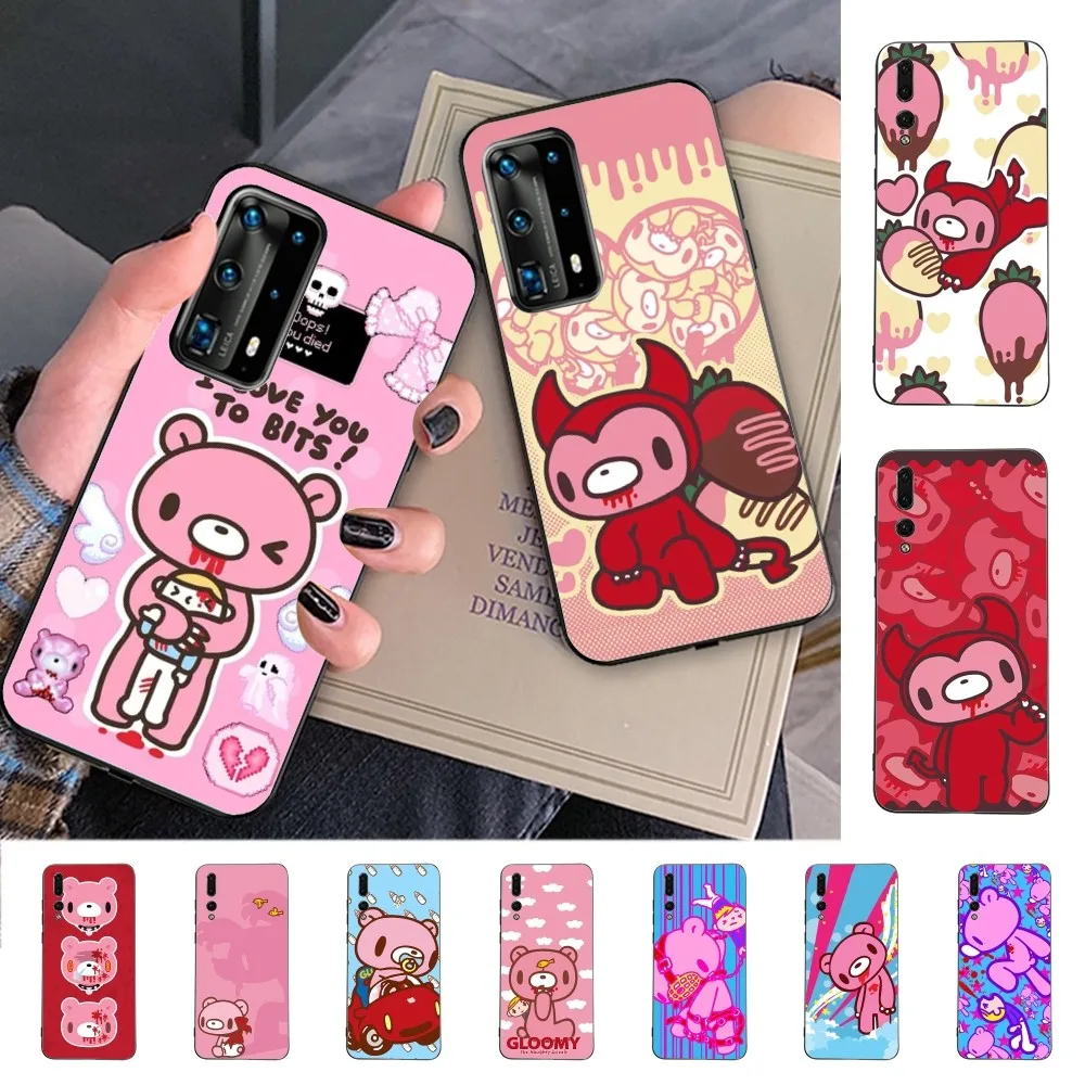G-Gloomy B-Bear Cute Phone Case For Huawei P 8 9 10 20 30 40 50 Pro Lite Psmart Honor 70 Mate 20lite