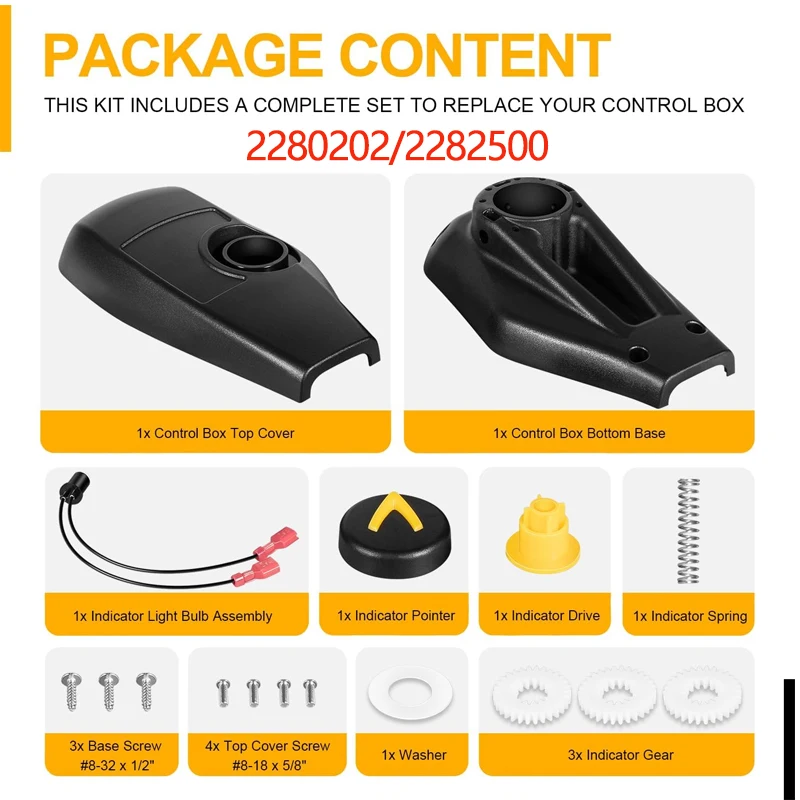 Фото Для моделей Minn Kota Foot Control Fortrex/FC 2008+ и Maxxum/FC 2011+ 2280202: Верхняя крышка, корпус блока управления и комплект шестерен. №1