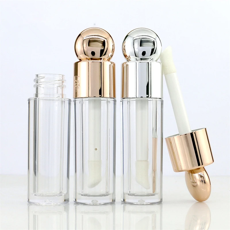 100 шт. 4 5 мл круглый прозрачный пустой тюбик для губной помады глазурь губ