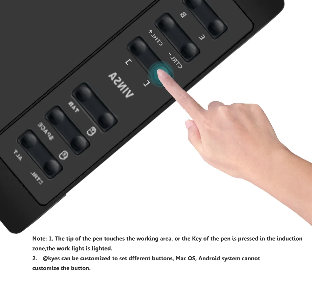 Графический планшет для рисования с безбатарейным стилусом чувствительность к