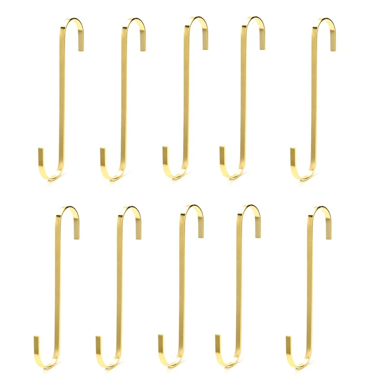 

8-Inch S-Shaped Hook Hanging Flat Hook Heavy-Duty S Hook Hook For Kitchen Utensils Towels Clothes (10-Piece Set)