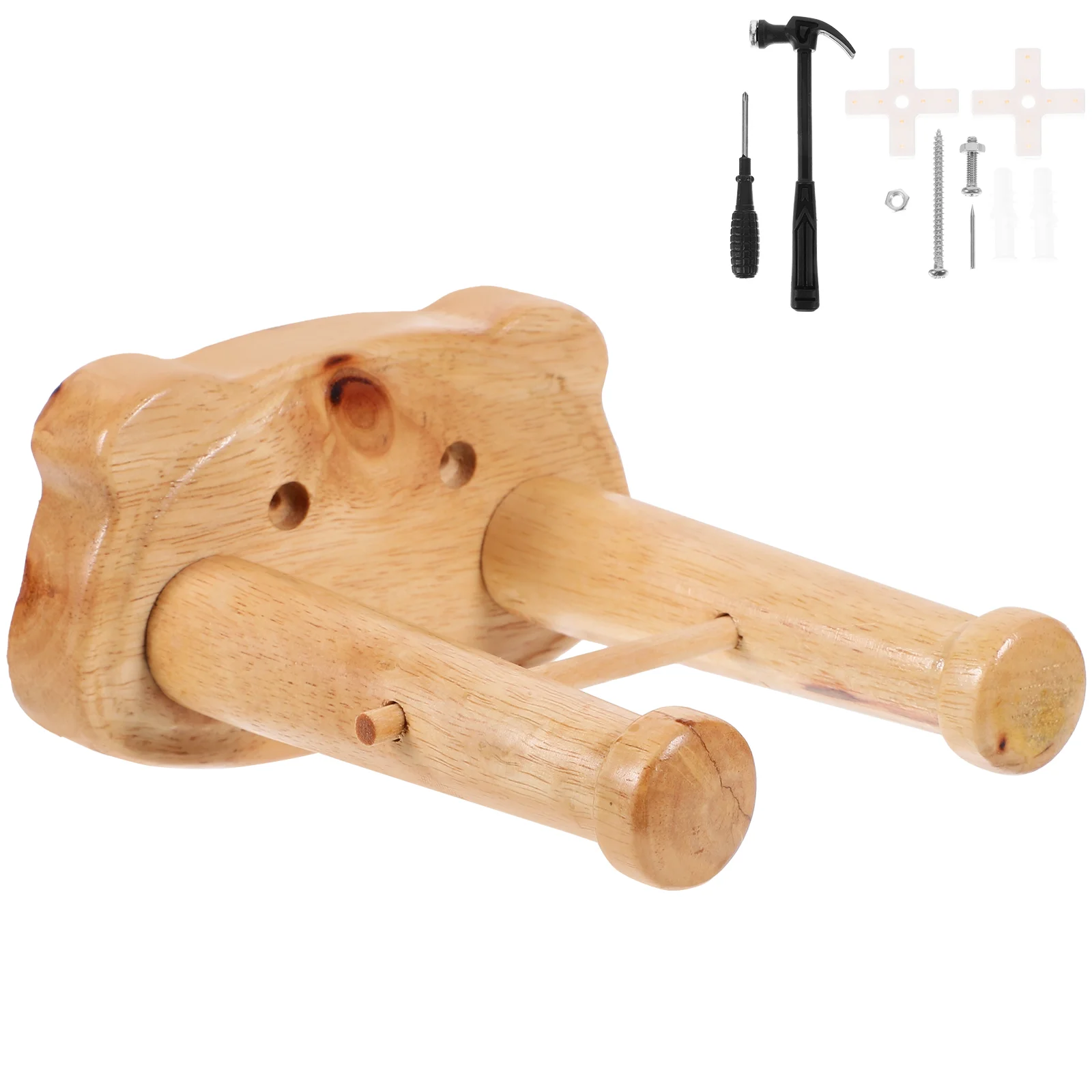 

1 Set Folk Guitar Hook Wall Mount Guitar Hanger Holder Wall Guitar Hanger Hook Wooden Guitar Hook