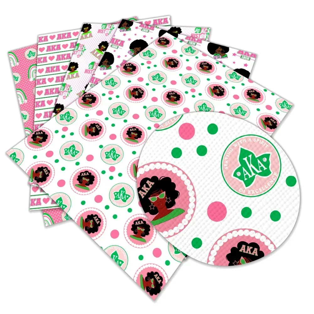 Лидер продаж 30*22 см лист Alpha Kappa женское общество узор с принтом искусственная