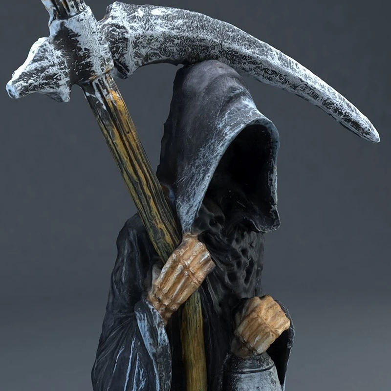 Статуя Святой Смерти стоящая религиозная декоративная фигурка мрачный жнец