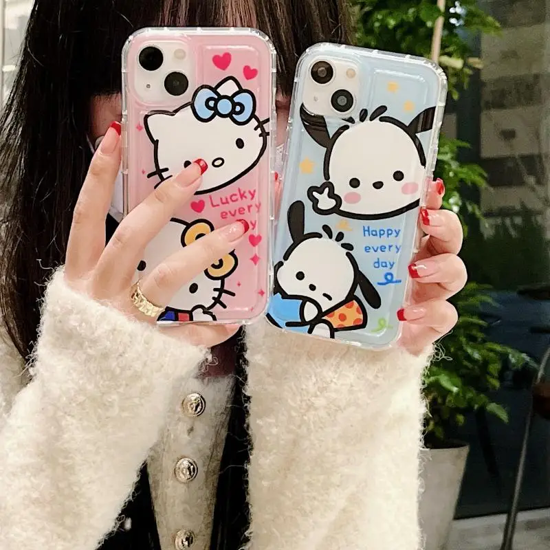 

Kawaii Sanrio Hello Kitty Premium Fit for The Niche Iphone 14 Apple 13/12/7 Plus/se2 Silicone Carrying Case Iphone 11