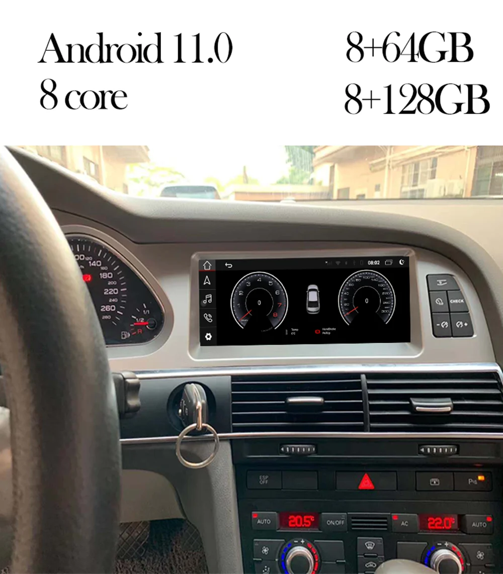 

Автомагнитола для Audi A6 C6 4F 2005-2012, Android 11, 2DIN, стереоприемник, Авторадио, мультимедийный плеер, GPS-навигация, головное устройство, экран