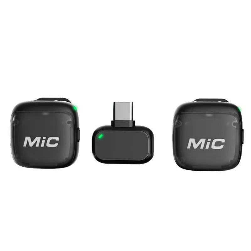 Фото Новый беспроводной микрофон-клипса MiC3, чистое звучание, интеллектуальное шумоподавление AI, портативный, для записи на улице и интервью. №3