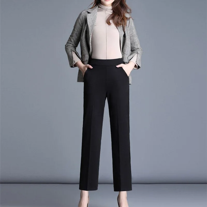 Зимние плюшевые утепленные брюки длиной до щиколотки женская одежда новинка