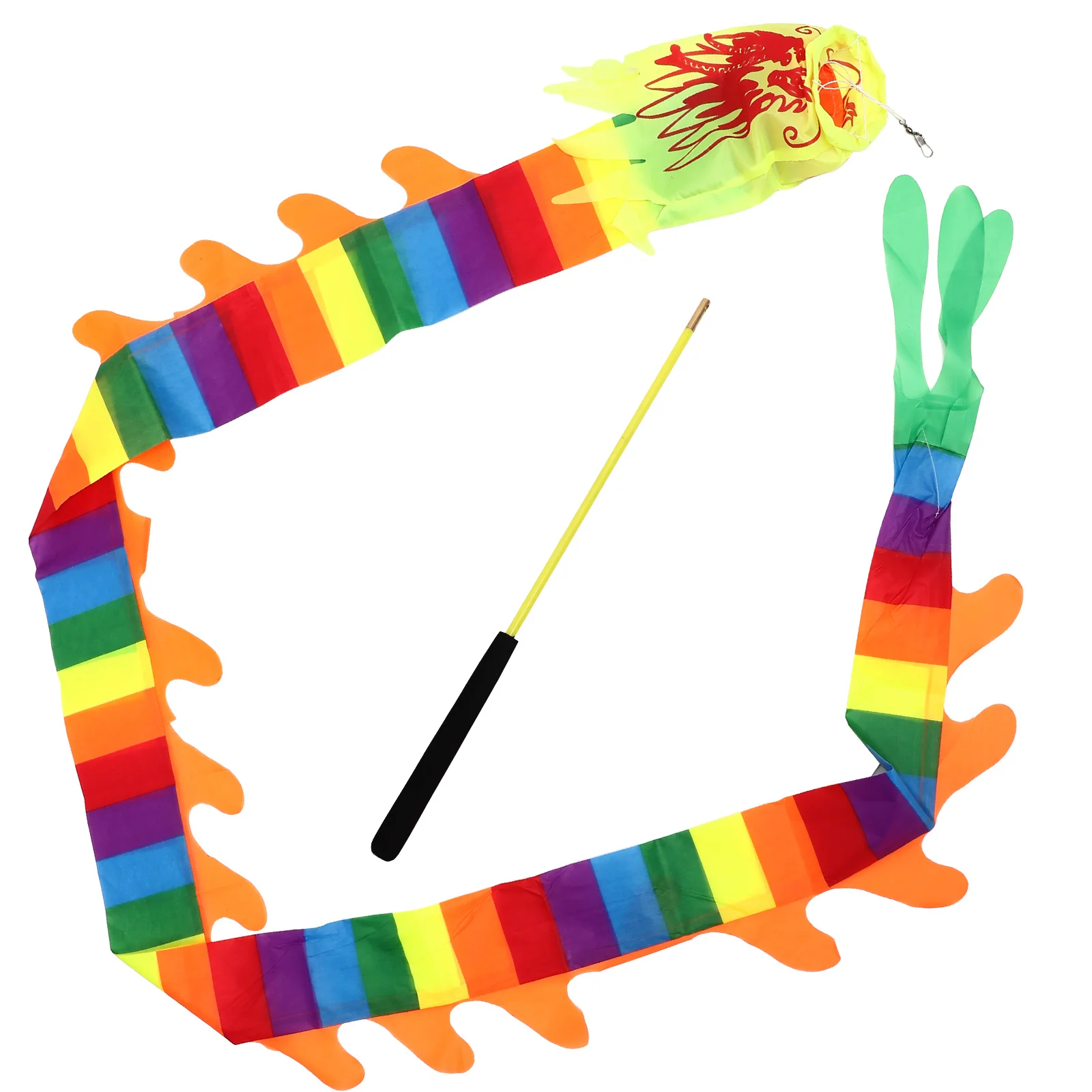 

Chinese Ribbon Wand Kite Adults Performing Prop Plastic Interesting Dragon Children Dance Streamer Aldult Toys