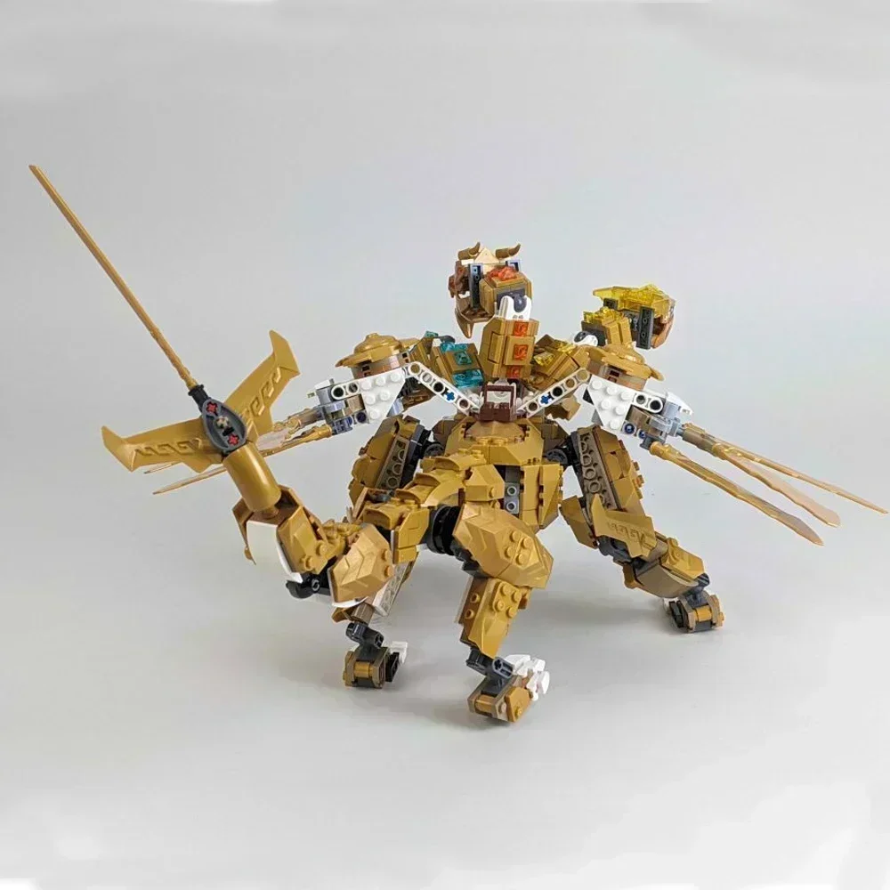Lloyd Golden Ultra Dragon строительные блоки четыреглавый дракон механические фигурки
