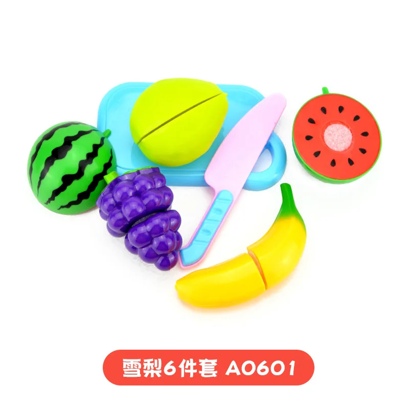 Children Educational Gift Pretend Play Set Plastic Food Toy DIY Cake Toy Cutting Fruit Vegetable Food Pretend Play Toys images - 6