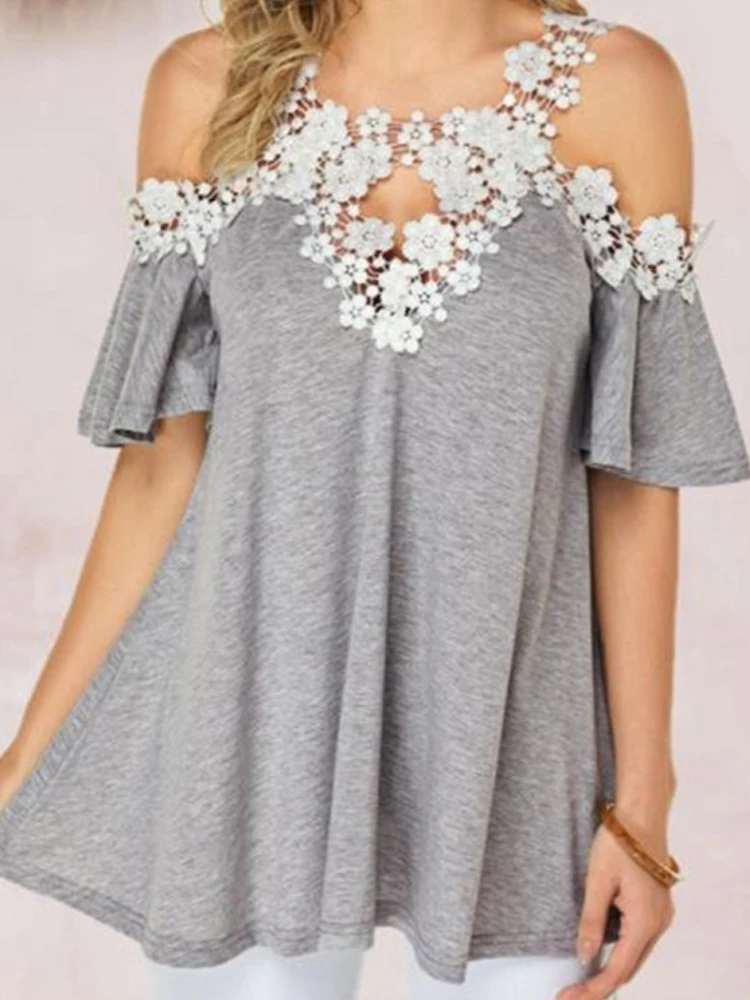 

Женские летние рубашки Blusa, женские топы на бретельках с открытыми плечами, приталенные топы, уличная одежда с коротким рукавом, футболка в с...