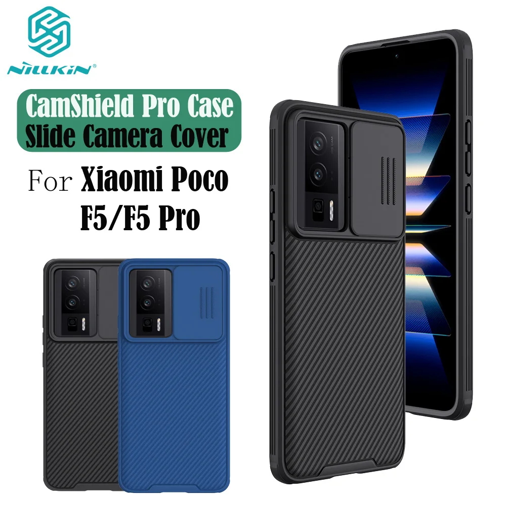

For Xiaomi Poco F5 /F5 Pro Case NILLKIN CamShield Pro Luxuly Shockproof Privacy Protection Slide Camera Cover For Poco F5 Pro