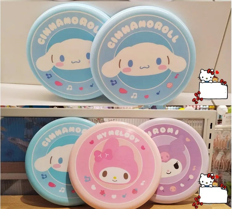 

Kawaii Sanrios My Melody мягкая тарелка Фрисби, эластичный пластиковый мультяшный дисковый летающий диск для тренировок на открытом воздухе