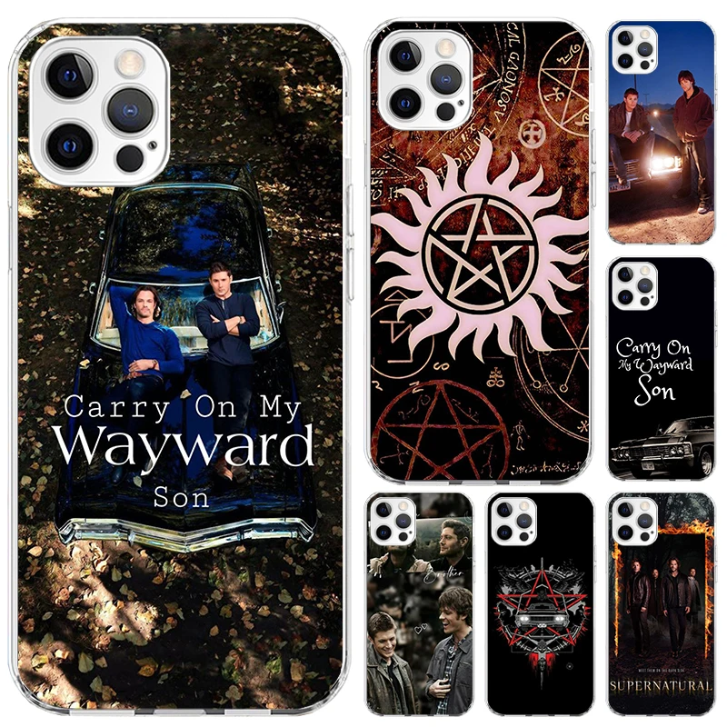 Фото Чехол для телефона Babaite Supernatural SPN Dean And Sam для iPhone 17 Air 16 15 Plus 14 13 12 11 Pro Max 17E 16E 7 8 SE 2020, мягкий чехол-футляр №1
