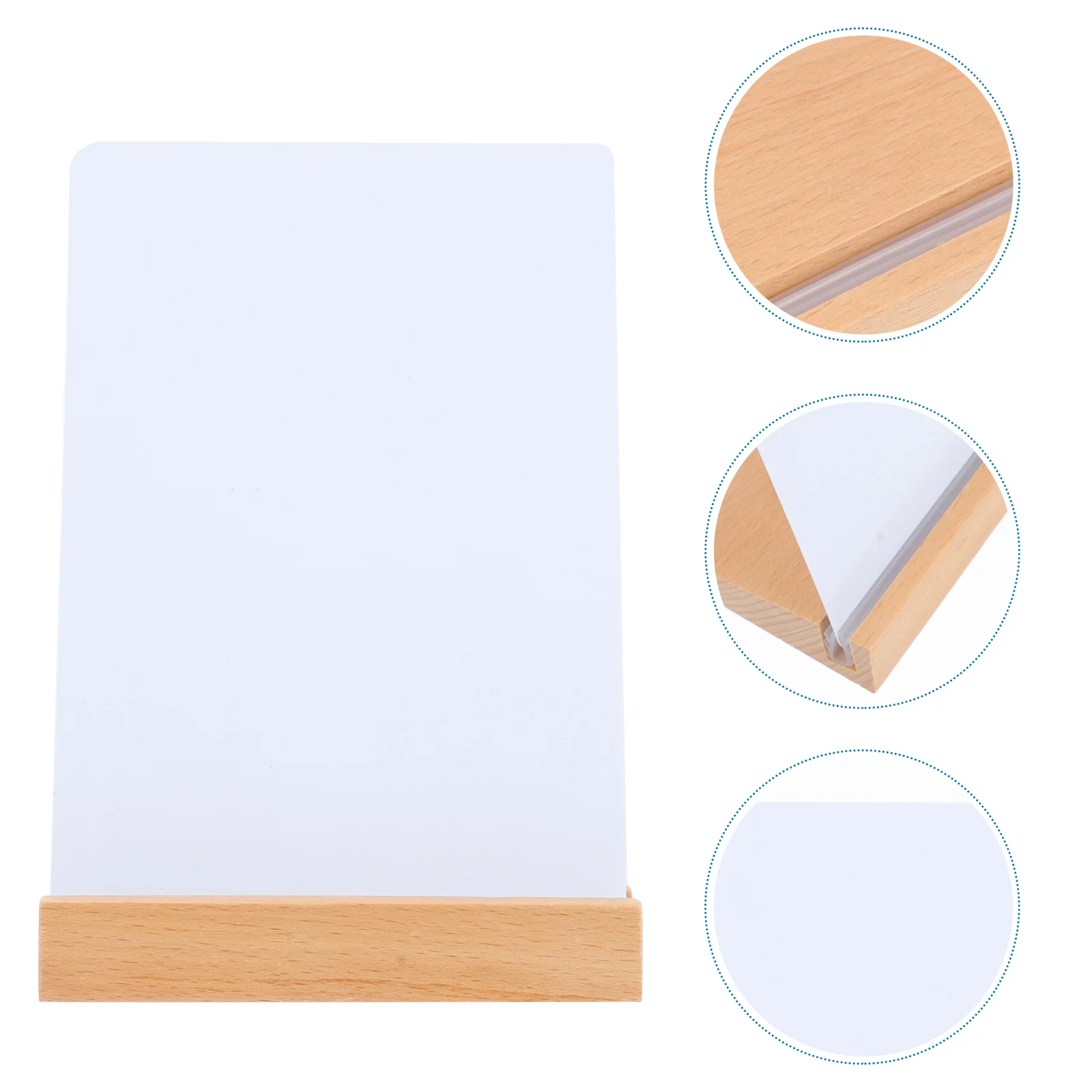 

Handwritten Price Tag Reusable Whiteboard Message Notice Chalkboard Practical Wood Base Beech Sign Memo Note Writing