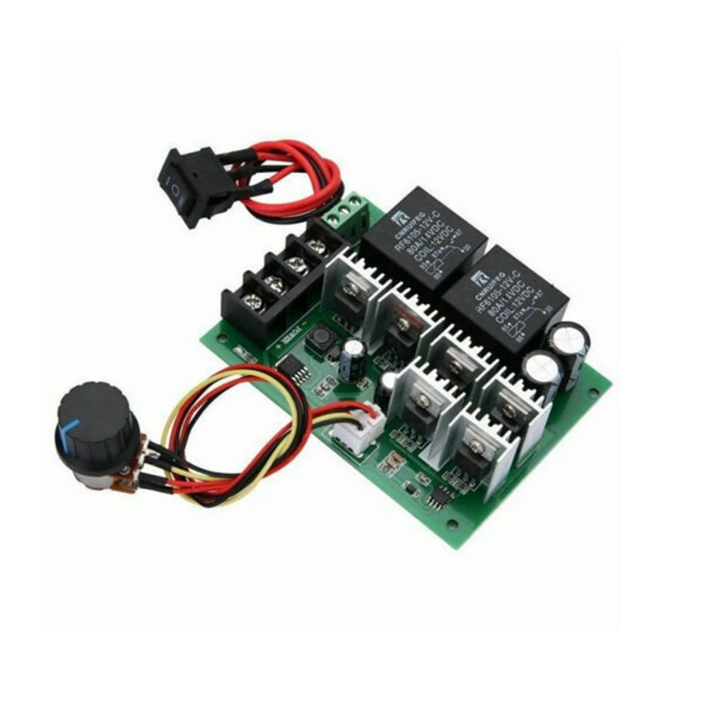 DC 12V 24V 36V 48V 40A PWM Motor Speed Controller CW CCW Reversing Switch