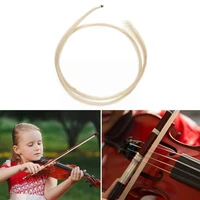 2 hank 74cm violin bow hair beige color mongolian horse hair for musical instrument accessories x2q5