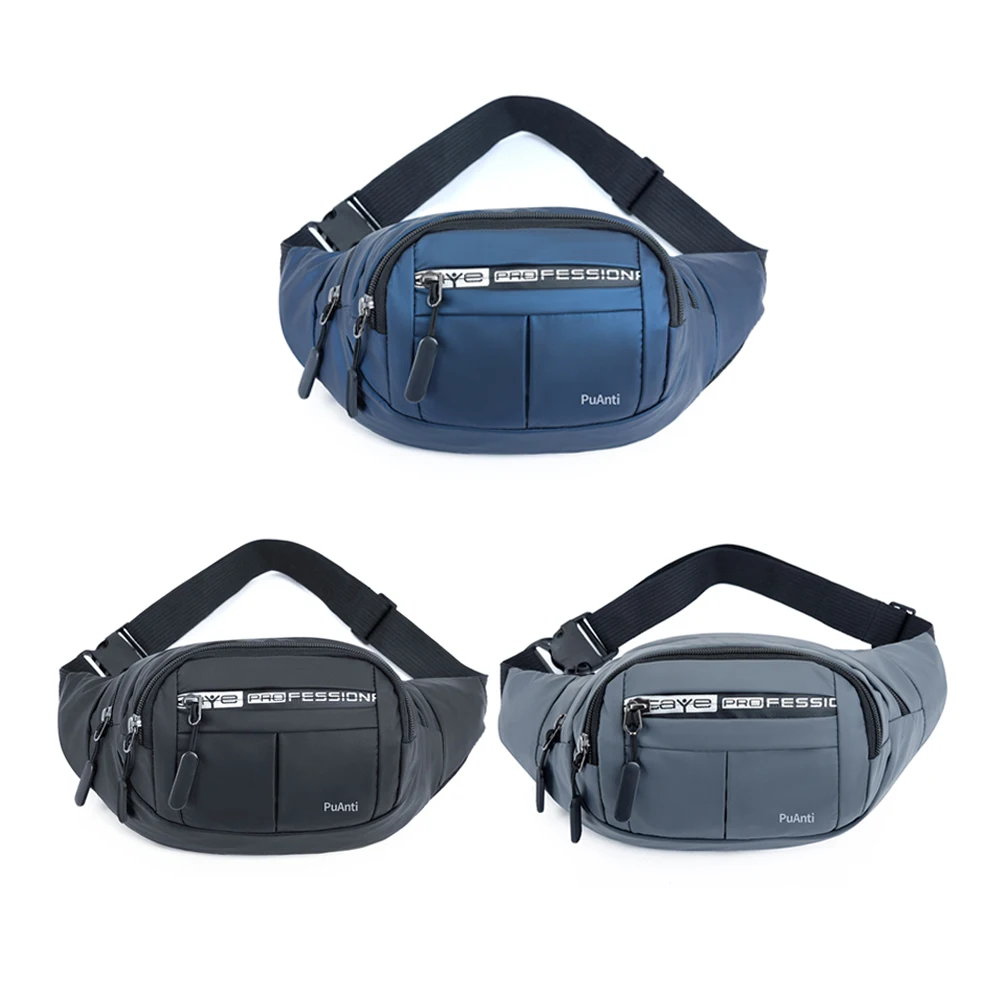 

Men Fashion Oxford Cloth Multilayer Purse Male Vintage Large Chest Waist Bags Waterproof Fanny Pack Wallet Pouch Phone Holder