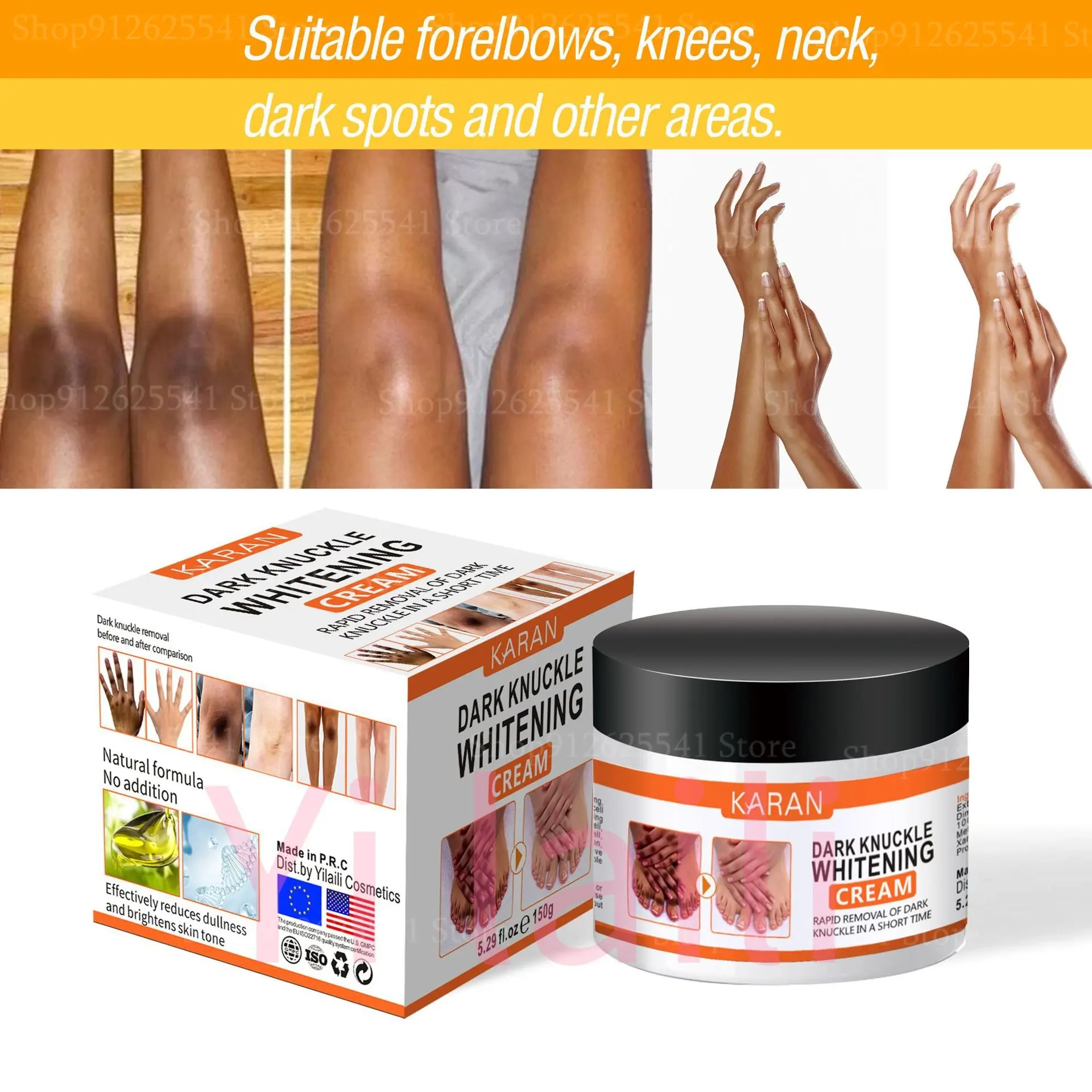 

Bleaching Cream for Black Skin Brighten Skin Whitening Cream Underarm Knee Buttocks Private Remove Melanin Improve Dull Nourish