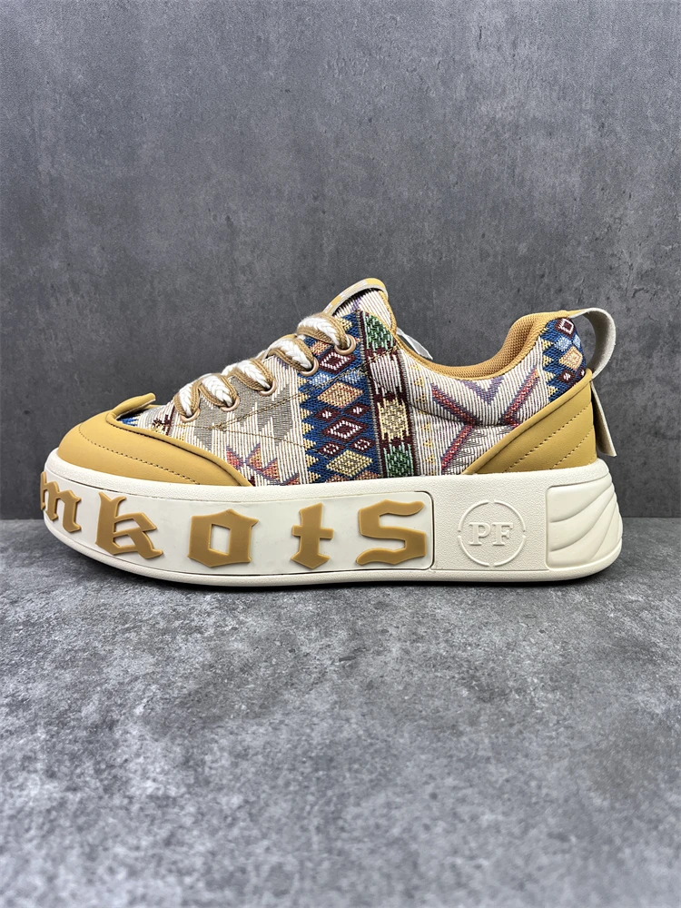 Ozhouzhan модная обувь 2024 осень и зима новый тренд удобные кроссовки на толстой