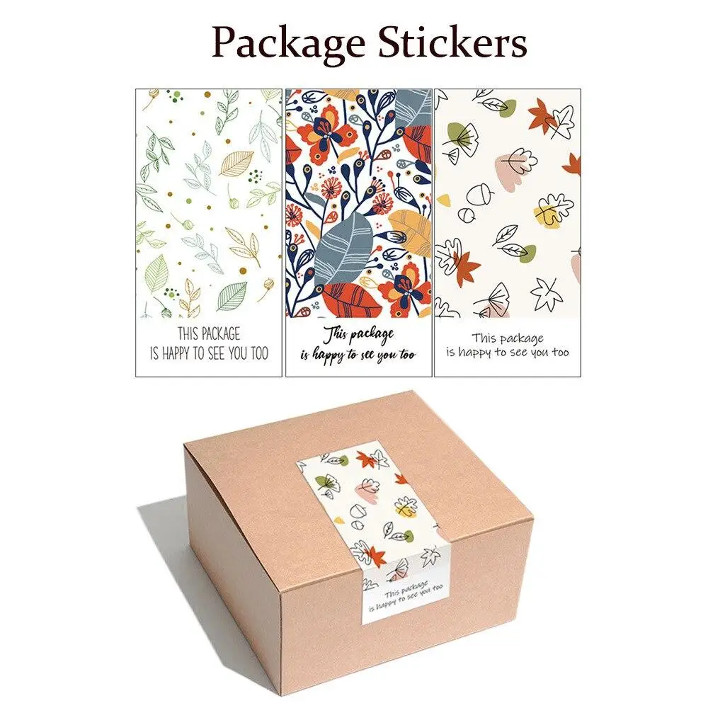 

50Pcs This Package Is Happy To See You Too Stickers Seal Labels Thank Sticker For Small Business Handmade Commodity Decor