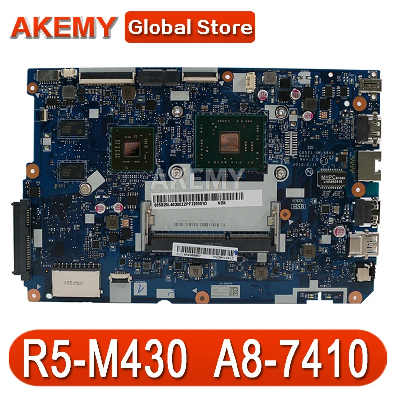 

NEW 80TJ for ideapad 110-15 ACL laptop motherboard NM-A841 CPU:A8-7410 GPU-2GB DDR3 FRU 5B20L46267 5B20L46302 100test