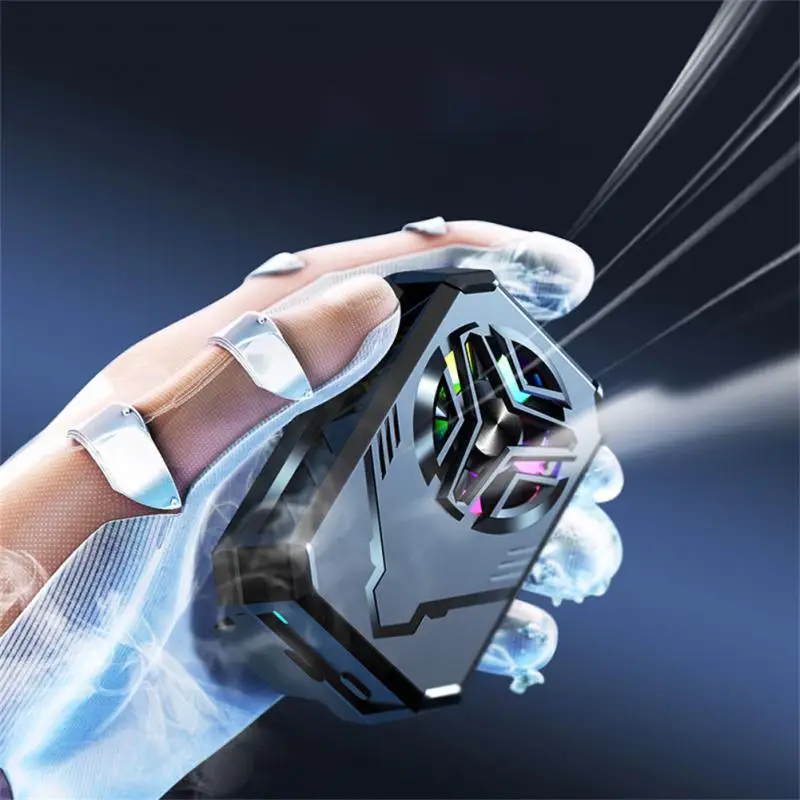 

Portable Cold Wind Handle Mobile Phone Radiator Type-c Cell Phone Cool Heat Sink Cooling Artifact Cooling Chip Game Cooler