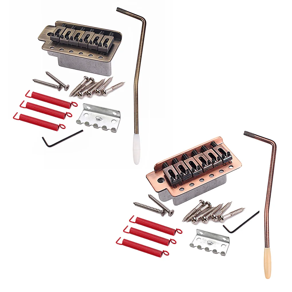 

Мост для гитары, металлическая рама, модернизированные фитинги Tremolo, заменяемые части, пружины, одиночный мост, изготовление инструментов