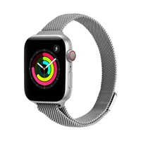 metal magnetic bands compatible for apple watch stainless steel slim milanese replacement iwatch series se7654321